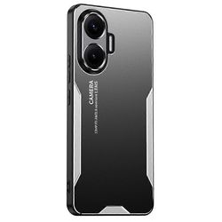 Xiaomi Poco F7 5G puhelinkotelo alumiiniseoksesta valmistettu TPU PC:n takakansi Hopea