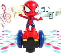 Tanssiva robotti hämähäkkilelu vilkkuvalla valolla Interaktiivinen musiikillinen Super Hr -autolelu