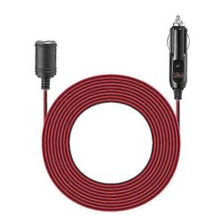 12v 24v 15a Raskaan käytön auto savukkeensytyttimen pistorasia uros-naaras jatkojohdon virtalähdekaapeli sulatetulla 3,7 m: llä