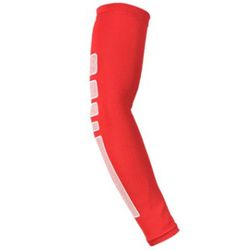 Arm Guard Sport Fitness Riding Running Elbow Arm Sleeve Pad Brace Antiskid Menn Kvinner Anti Uv Sommer Røde M