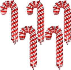 Christmas Candy Cane Balloons, Aluminium Film Folie Balloner til Xmas Party Home Holiday Decor