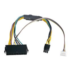 ATX Main 24Pin naaras - 6Pin uros 6Pin PCI-E PSU -virtalähteen virtalähteen kaapelin liitin Elite 8100 8200 8300 800G1: lle Valokuvan väri