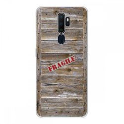 Crazy Kase Hull For Oppo A9 2020 I Silikone Soft 1 Mm, Træ sag