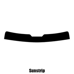 Window-Tint Sun Strip for Citroen Evasion - 1994 til 2002 pre-cut sunstrip 5% limo sort