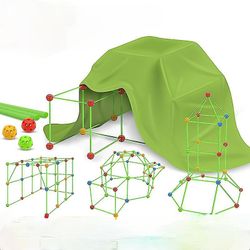 Mikasa Byggeri Fort Building Kits For Kids Diy Building Fortress Building Slotte Tunneler Play Telt Legetøj til piger Boys Type B