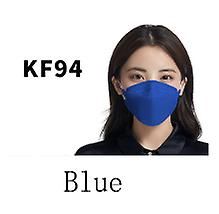 Lauwodun Pil-formet Kf95 Voksen Ansigtsmaske Voksen Fisk-formet Åndbar Kn94 Tre-dimensionelle Mask-50 Pieces blå