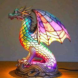 2024 Animal Table Lamp Series Stained Glass Animals Shape Table Lamp 3D Animal Shape Table Lamps For Dragon