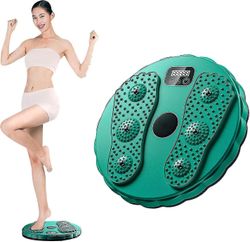 Hppyn Ab Twister Board til træning talje, fitness talje vridning disk, disc krop formning twisting boards talje aerob fitness kvindelig motion Grøn
