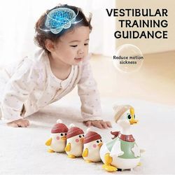 Tummy Time Duck perhe, Tummy Time Duck Toy, Walking Duck with Baby Ducks 1 hanhen vauva