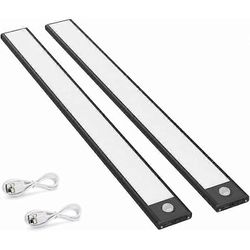 Talvitarjous, 2 kpl 150LM LED-liiketunnistinkaapin valot keittiön valot ladattavalla akulla USB-valaistus automaattinen / päälle / pois päältä