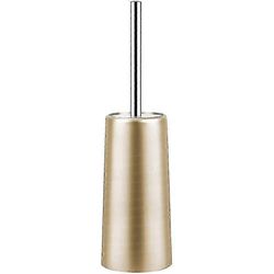 Kultainen ruostumattomasta teräksestä valmistettu wc-harja ja pidikesarja kylpyhuoneen wc:hen Kultaa
