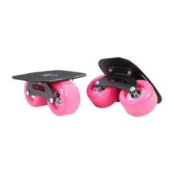 1 pari jaettuja rullalautoja rullaluistimet ammattimainen lahja kannettava pyörillä luistamaton urheiluun liukuva aloittelija naiset Ruusunpunainen...