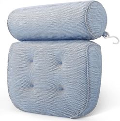 Kylpytyyny kylpyammetyyny, jossa on 6 luistamatonta imukuppia, 15x14 tuumaa, erittäin paksu ja pehmeä ilmaverkkotyyny kylpyyn - sopii kaikille kylp...