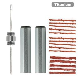 Scooter Motorcykel Cykel Dæk Reparation Tool Bike Tubeless Tire punktering Kit Titanium Farve 2