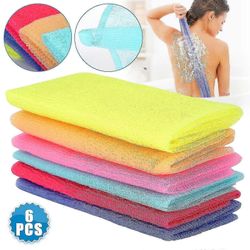 Viewleaf 6x kuoriva pesuliina nailon japanilainen korealainen kylpypyyhe runko selkä ihon kuorinta