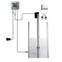 GreenZech 110V-220V 66w metalli automaattinen kana-ovi automaattinen avaaja metallihäkki suljin ajastin infrapuna lemmikki