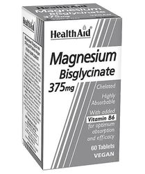 Health Aid magnesiumbisglysinaatti, 60 vegaanista tablettia