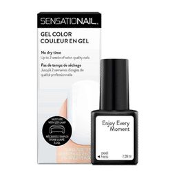 Sensationail geeli valkoinen kynsilakka, nauti joka hetkestä, 0.25 oz