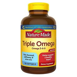 Nature Made Triple Omega 3-6-9, 150 nestemäistä pehmeää geeliä (pakkaus 1)