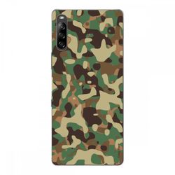 Crazy Kase Hull Til Sony Xperia L4 i silikone fleksibel 1 Mm, Militær Camouflage
