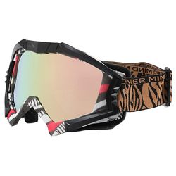 Lbq Skibriller Vinterski til mænd Sportsbriller Vindtæt Skimaske Snowboard Skibriller Uv400 Briller Beskyttelse Sne Beskyttelsesbriller Stripe Pink