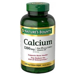 Natures Bounty Nature's Bounty Calcium 1200 mg Plus D3-vitamiini Mineral Supplement Softgels, 220 Softgels (1 kpl pakkaus)