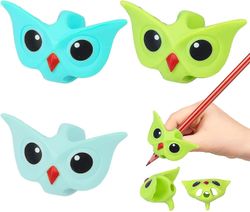 4 kpl lyijykynäkahvat Kynäkahvat lapsille Lasten kynäpidike Pöllö Kirjoitusapuvälinekahva esikoululaiselle Wr