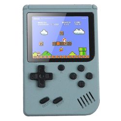 Gameboy innebygd 500 klassiske spill retro videospillkonsoll barn leker Grå