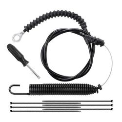 946-05124A 746-05124A Leikkuulaitteen kytkentävaijeri sopii ,pihakoneisiin ,,Husky-ruohonleikkureihin ja -traktoreihin Musta