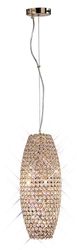 Inspired Lighting Kos Loft Vedhæng 4 Let fransk guld, Krystal