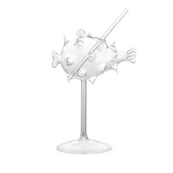 200ml Creative Pufferfish Cocktail Glass Martini -lasi oljella läpinäkyvä pikarilasi Baari Party Drinkastiat Paras lahja Paras lahja