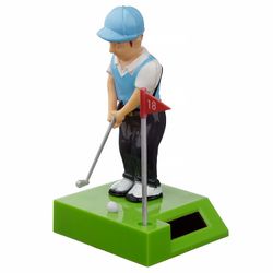 Close Up Golfspiller Solar wobble figur gr3n / blå, trykt, 100% plast, i gave emballage.