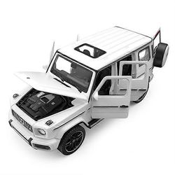1:32 s G63 G65 SUV Alloy Car Malli Painevalettu metalli Maastoajoneuvot Automalli Simulointi Ääni- ja valokokoelma Lasten lahja Valkoinen