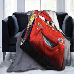 Kerota Autot Lightning Mcqueen Throw -peiton koko pitää kevyen ja hengittävän Ihanteellinen aikuisille Lapsille ja teini-ikäisille Täydelliset huon...