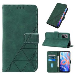 Gangxun Kompatibel med Xiaomi Poco M4 Pro 5g etui læder folio cover tegnebog magnetisk premium etui coque grøn