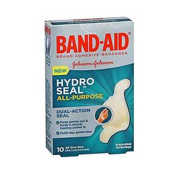 Band-Aid Laastarihydrotiiviste Yleiskäyttöiset hydrokolloidiset geelisiteet, 10 kpl (1 kpl pakkaus)