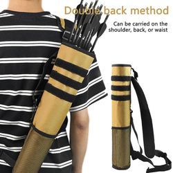 Kevyt Back Arrow Quiver Dual Use Compact Hip Arrows -laukku, jossa Oxford-kangas ripustettu maaliammuntaan Quiver laukku Khaki