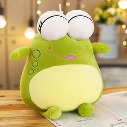 Sofirn 50cm Simulation Frog fyldte legetøj, blød og sød sovepude, Pp Bomuld Plys Baby Pillow (grøn)