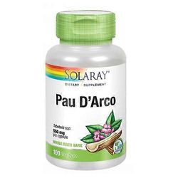 Solaray Pau D'Arco, 510 mg, 100 kapselia (2 kpl pakkaus)
