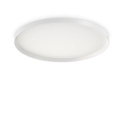 Ideal Lux Lighting Flyve dekorative runde Simple Flush White, 4000K