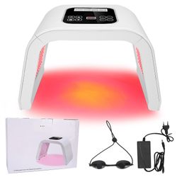 LED Light Therapy Machine LED-valo fotoniterapia aknen poisto kauneuskone - 10 väriä, kasvojen ihon nuorentaminen, 100-240V EU-pistoke