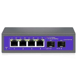 2.5Gbps Ethernet-kytkin 4 porttia 2500Mbps verkkokytkin 2 porttia 10G SFP+ -paikka Home Hub Internet Spl