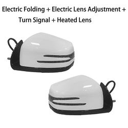 Koskee Mercedes Benz W164 X164 ML GL Cl 2005-2011 1668100164 1668100264 Car Power -taustapeili sivupeilikokoonpano musta 1Pari valkoinen