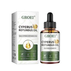 Cyperus Rotundus -öljy karvanpoistoon - 100% luonnollinen Kyproksen öljy kehon karvojen kasvun vähentämiseen, sileä iho, kosteuttava ja rauhoittava...