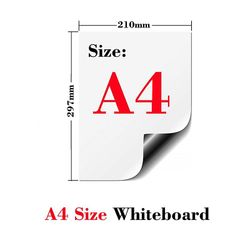 Magnetiske soft whiteboard køleskab klistermærker sletning Memo Opslagstavle A4