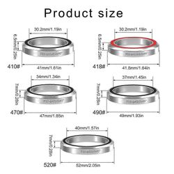 Maantiepyörän kuulokkeet Laakerit Vaihto Maantiepyörä Kaksoistiivistetyt laakerikuulokkeet Raskaat laakerikuulokkeet kestävät 52 mm 41mm