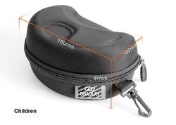 Lbq bærbar Eva Ski Goggle Briller Protector Case (uden beskyttelsesbriller) Briller Box Solbriller Lynlås opbevaringstaske med spænde krog Children