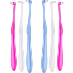 Hitoor 6 stycken Small Tip Cleaning Toothbrush Soft Trimming Toothbrush för detaljerad rengöring