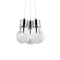 Ideal Lux Lighting Ideel Lux Luce Max - Pære Form Cluster Vedhæng 3 Light Chrome, E27