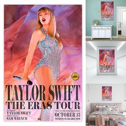 Taylor Swift The Eras Tour Poster Fans Gift Wall Art 13 oktober World Tour Film Plakater Swift Wall Decoration Unframed 40 * 60cm